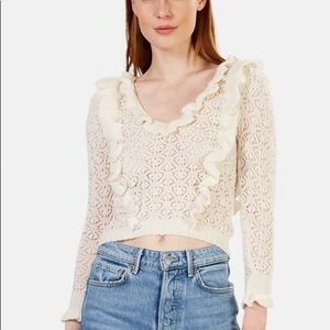 COPY - For Love & Lemons Pearl Crop Sweater